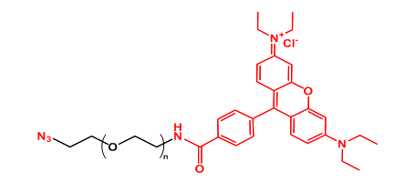 罗丹明聚乙二醇叠氮 Rhodamine-PEG-N3