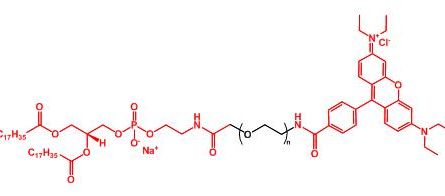 罗丹明聚乙二醇磷脂 Rhodamine-PEG-DSPE