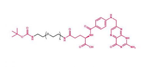 叔丁氧羰基聚乙二醇叶酸 Boc-NH-PEG-Folate